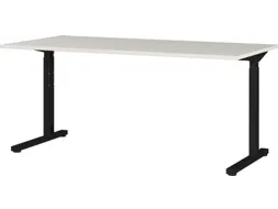 In hoogte verstelbaar bureau,HxBxD 700-800x1800x800mm,blad lichtgrijs