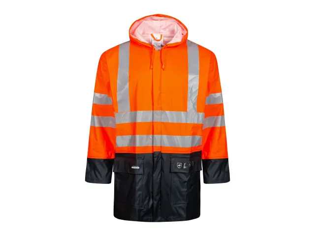 Lyngsoe Fr-Lr3055 Rain Jacket 4Xl Or/Nvy