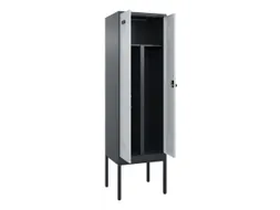 PBM-locker,HxBxD 2120x600x500mm,2vak,vak B 300mm,draaigrendel