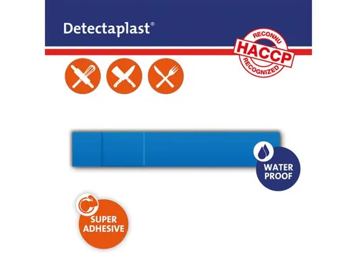 Detectaplast 8147 Pleister waterafstotend blauw 120x20mm 100 Stuks
