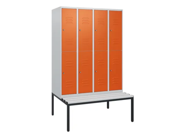 Dubbeldekse dekenkist,HxBxD 1950x1200x815mm,4x2vak.,vak B 300mm
