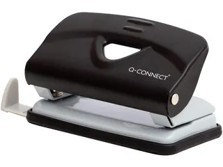 Q-CONNECT Light Duty perforator Metaal 2-gaats 10 vel Zwart - 1