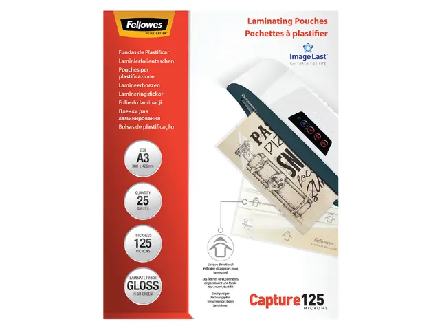 Lamineerhoes Fellowes A3 2x125 Micron glanzend 25stuks
