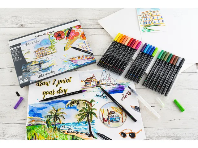 Sketch marker Eberhard Faber 24 stuks assorti kleuren