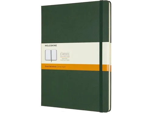 Notitieboek Moleskine XL 190x250mm lijn hard cover myrtle green