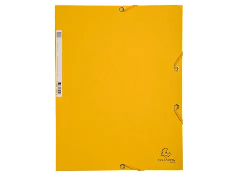 Elastomap glanskarton 400 3 klep geel