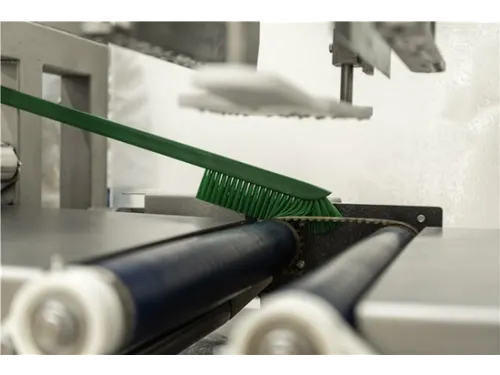 Vikan Hygiene precisieborstel lange steel 600mm medium vezels Groen