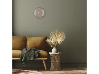 Wandklok Nextime dia 35cm bolvormig glas roze kunststof Shade - 10
