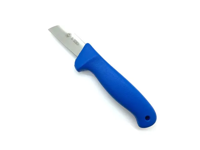 BST 2.5'' Groente productiemes detecteerbaar met ophangoog blauw