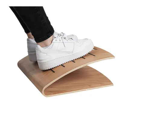 ERGOFEET Comfort: ergonomische houten voetensteun tweezijdig ontwerp