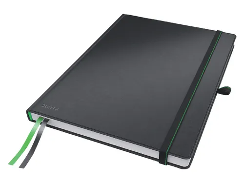Notitieboek Leitz Complete hardcover A4 lijn zwart