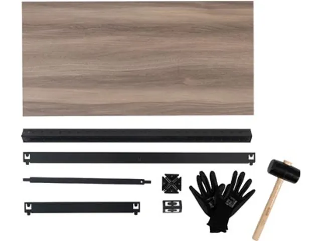 Etagère AVASCO Maxi 176x90x45cm 5 tablettes noir
