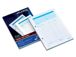 Orderbon Djois Atlanta A5 50x2vel met carbon wit