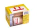 Waarschuwings etiket Avery 'This way up' op rol in dispenser 74x100mm