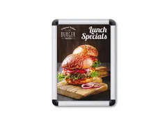 Kliklijst A4 Ronde Hoeken 20mm Zilver