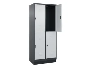 dubbeldekse locker,HxBxD 1950x800x500mm,2x2vak.,vak B 400mm - 2