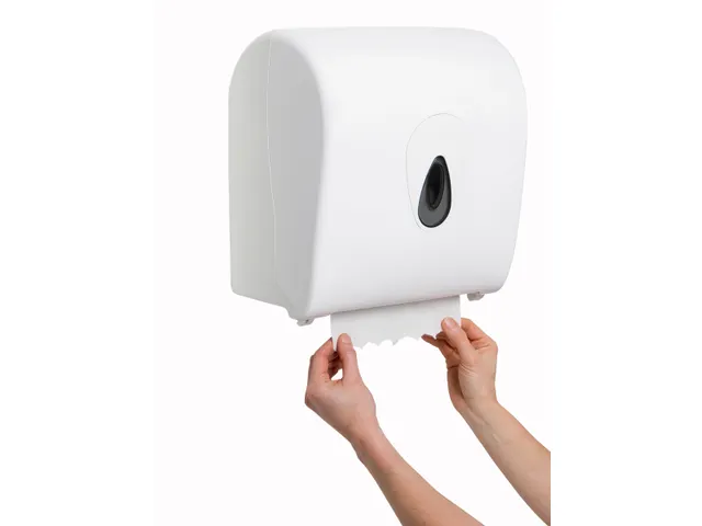 Handdoekroldispenser Kunststof Wit