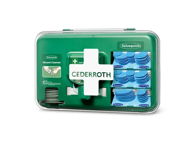 Wond dispenser Cederroth Salvequick blauw