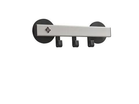 Kapstok magnetisch Vepa Bins met 3 haken grijs zwart