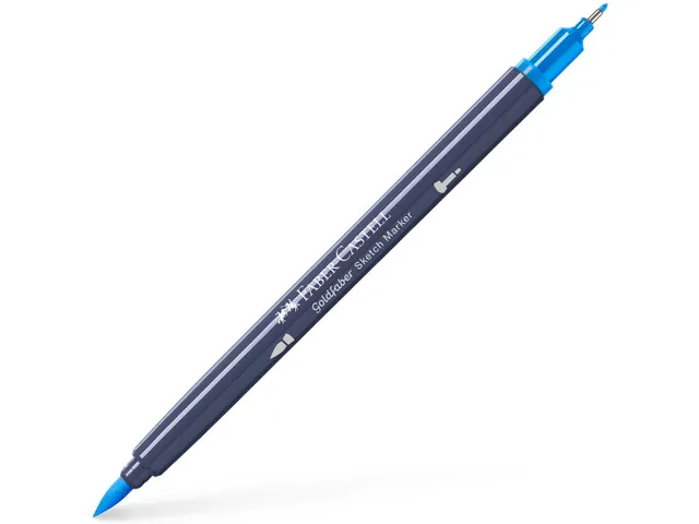 Sketchmarker Faber-Castell Goldfaber 451 saltwater blue op alcoholbasi