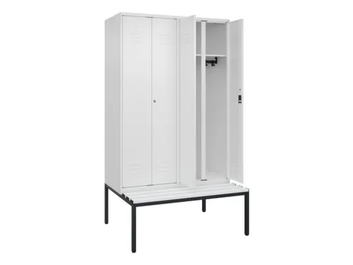 locker voor scheiding van kleding,HxBxD 2120x1200x815mm,4vak
