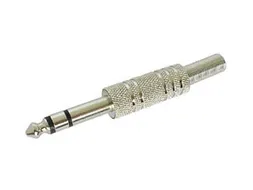 Mannelijke 6.35mm Stereo Jack - Vernikkeld
