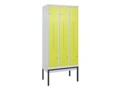 Z-garderobekast,HxBxD 2120x900x500mm,vak B 150/300mm,cil.-slot