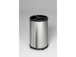 Afvalverzamelstation 3x 30 Liter HXØ 950x420mm Rvs - 1