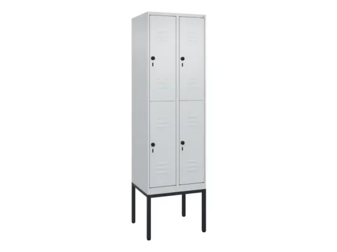 dubbeldekse locker,HxBxD 2120x600x500mm,2x2vak.,vak B 300mm