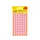 etiket Zweckform 8mm rond 4 vel a 104 etiketjes rood