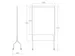Tableau blanc Rocada Natural 100x120cm blanc mobile double face