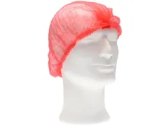 Haarnet CMT clip non-woven L 53cm PP rood 100 stuks