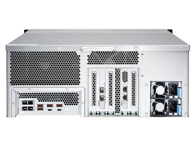 QNAP TS-h2483XU-RP, NAS, Rack (4U), Intel Xeon E, E-2236, Zwart