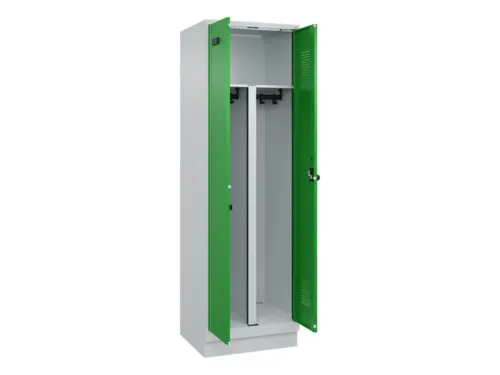 PBM-locker,HxBxD 1950x600x500mm,2vak,vak B 300mm,draaigrendel