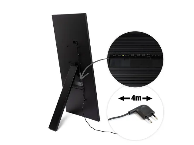 Digitaal A-Bord StreamLine met 43 Inch Samsung scherm Zwart