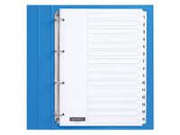 Tabbladen Quantore A4 4-gaats 1-15 genummerd wit karton