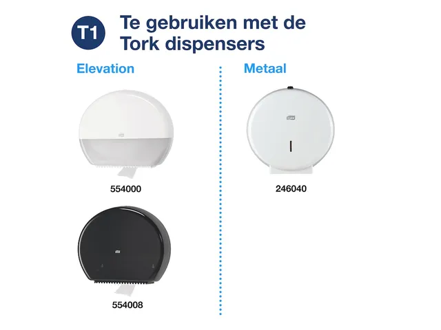 Toiletpapier Tork T1 Jumbo 2-laags Wit Premium 110273