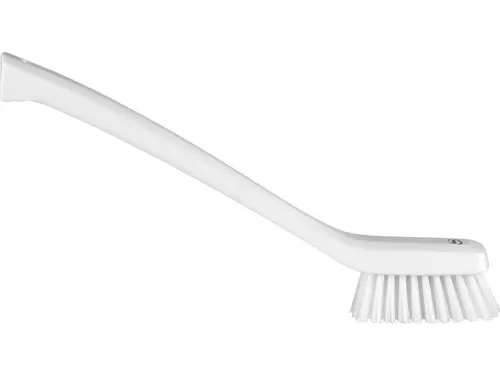 Vikan Hygiene smalle borstel Wit lange steel