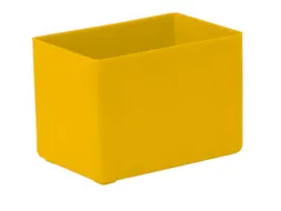 Inzetbak HxLxB 54x80x53mm Polystyreen Geel 50 stuks