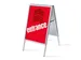 Stoepbord A1 complete set met print "ENTRANCE" Rood