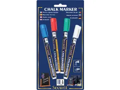 Krijtstift Securit Sma-100 Rond Assorti 1-2mm Blister à 4st