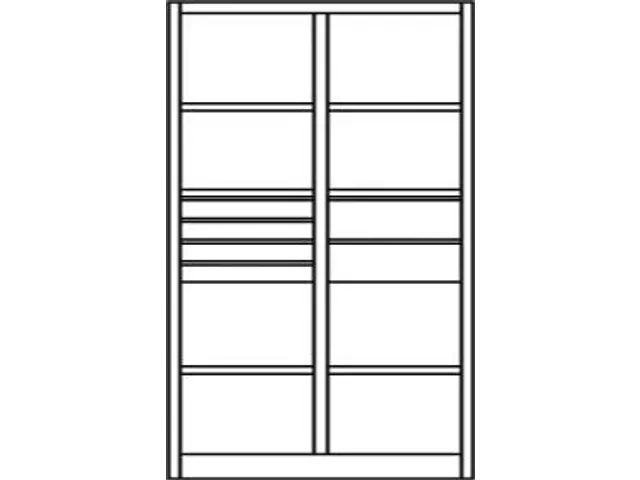 armoire d'atelier,corps RAL7035,face avant RAL7035