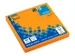 Bloc-mémos 75x75mm quadrillé orange brillant bloc de 80 feuillets