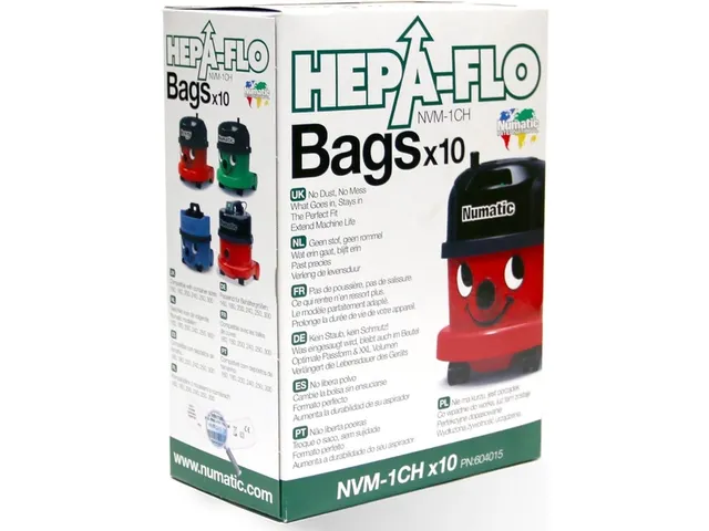 Numatic Hepa Flo Stofzuigerzak NVM-1CH microvezels 10 stuks