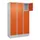 lockerkast,HxBxD 1950x1200x500mm,3x4vakken,vak B 400mm,cil.-slot