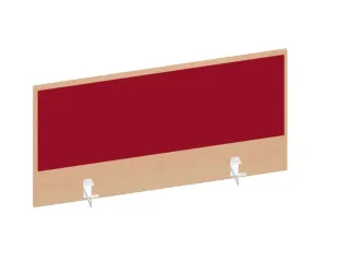 baliepaneel,v. bureau,aanbouw achter,B 1000mm,NE-esdoorn,BN4011-rood - 1