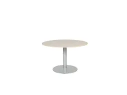 Linesto Vergadertafel Vaste Hoogte 120cm Rond Robson Eiken 25mm Alu