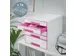 Ladenblok Leitz WOW Cube 5 laden wit/roze