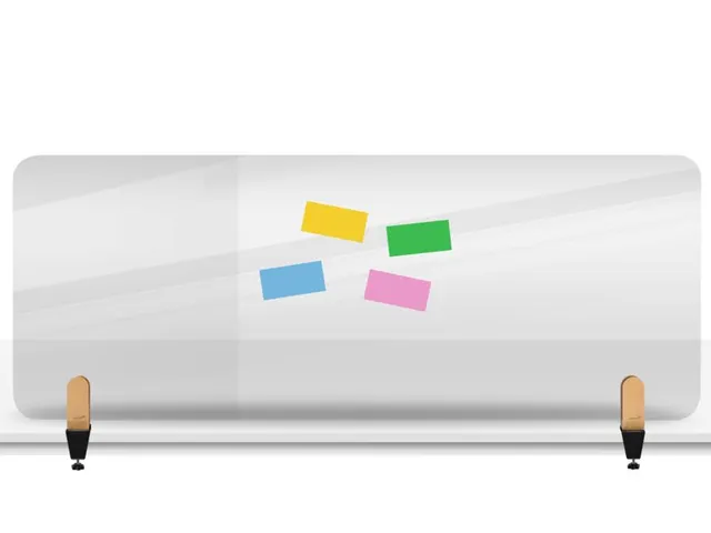 Bureauscherm Elements doorzichtig 60x160cm klemmen