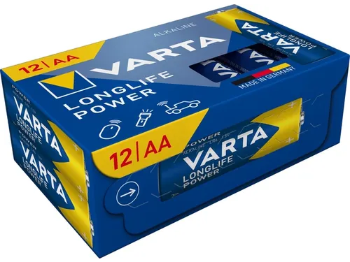 Batterij VARTA Longlife Power 12x AA